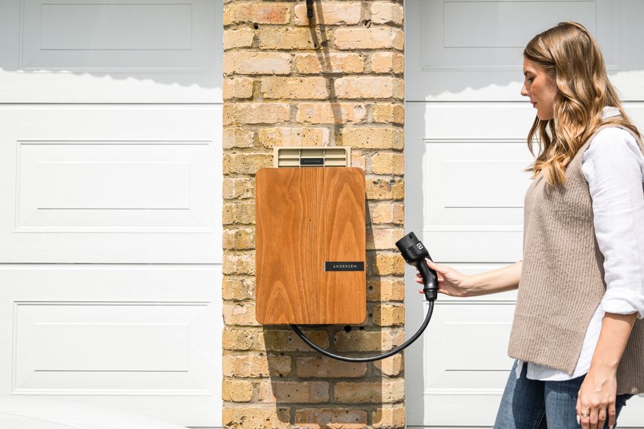 Home EV charger installed on a wall for convenient electric vehicle charging in Boca Raton, FL